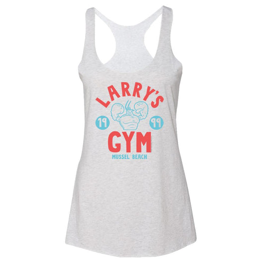 SpongeBob SquarePants Larry's Gym 1999 Women's Tri-Blend Racerback Tank Top