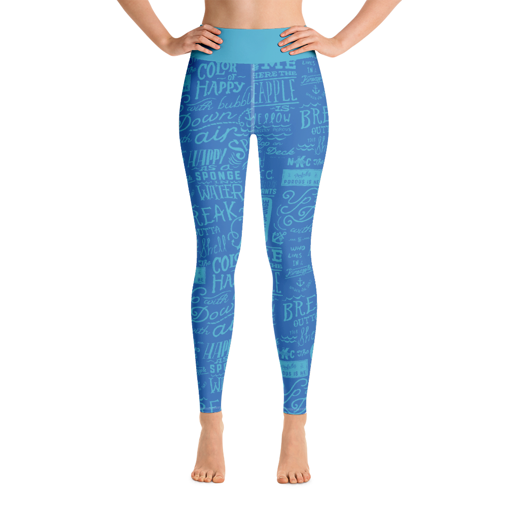 SpongeBob SquarePants Nautical Nonsense Women's All-Over Print Yoga Leggings