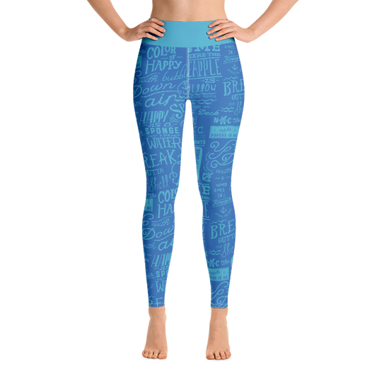 SpongeBob SquarePants Nautical Nonsense Women's All-Over Print Yoga Leggings