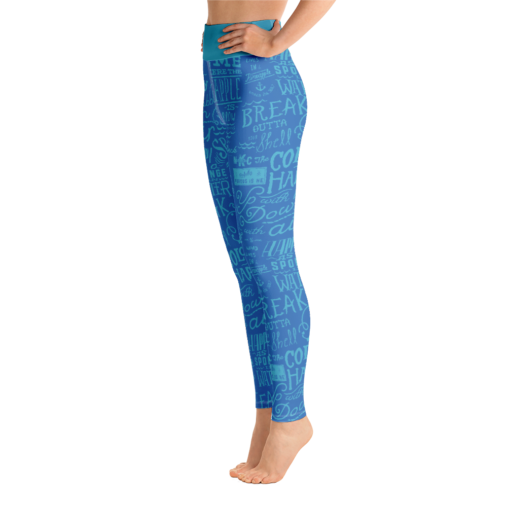 SpongeBob SquarePants Nautical Nonsense Women's All-Over Print Yoga Leggings