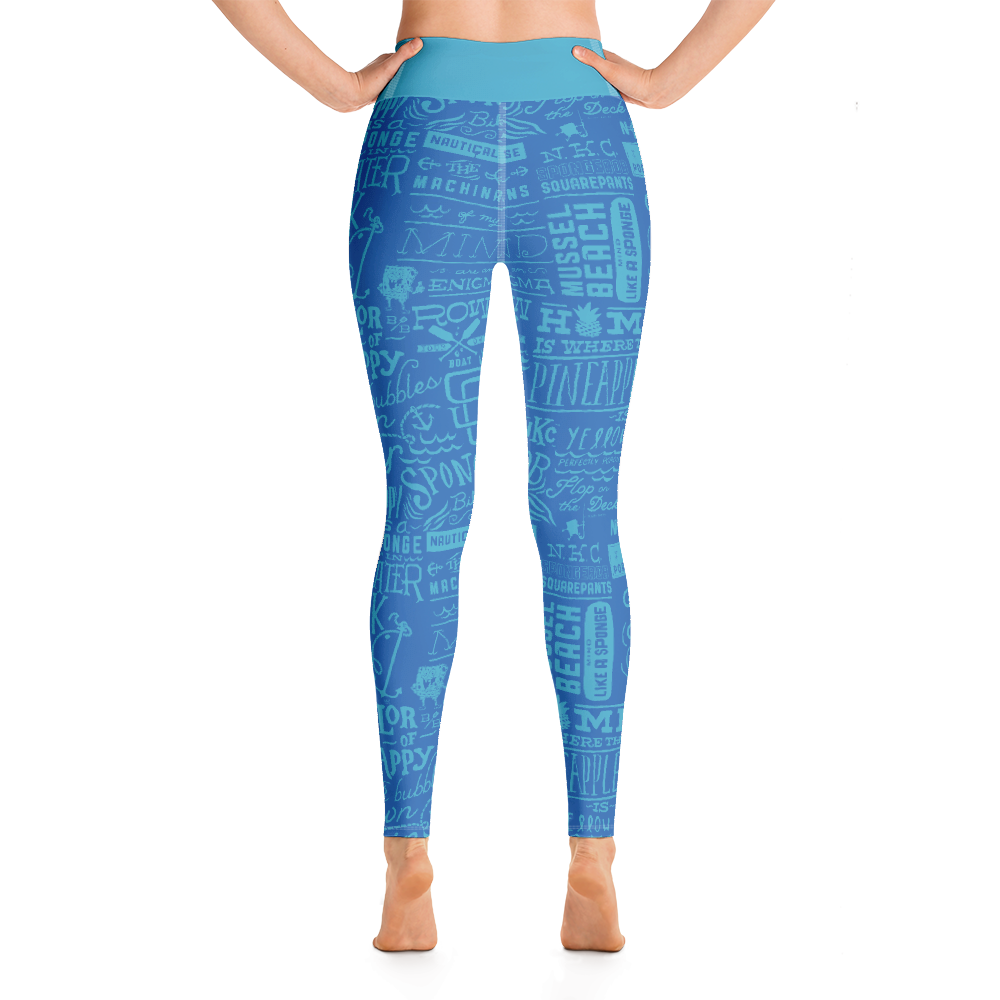 SpongeBob SquarePants Nautical Nonsense Women's All-Over Print Yoga Leggings