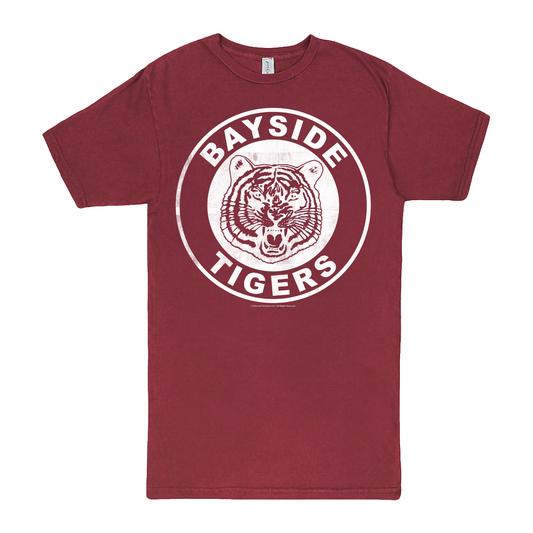 Saved by the Bell Bayside Tigers Distressed Short Sleeve T-Shirt-0