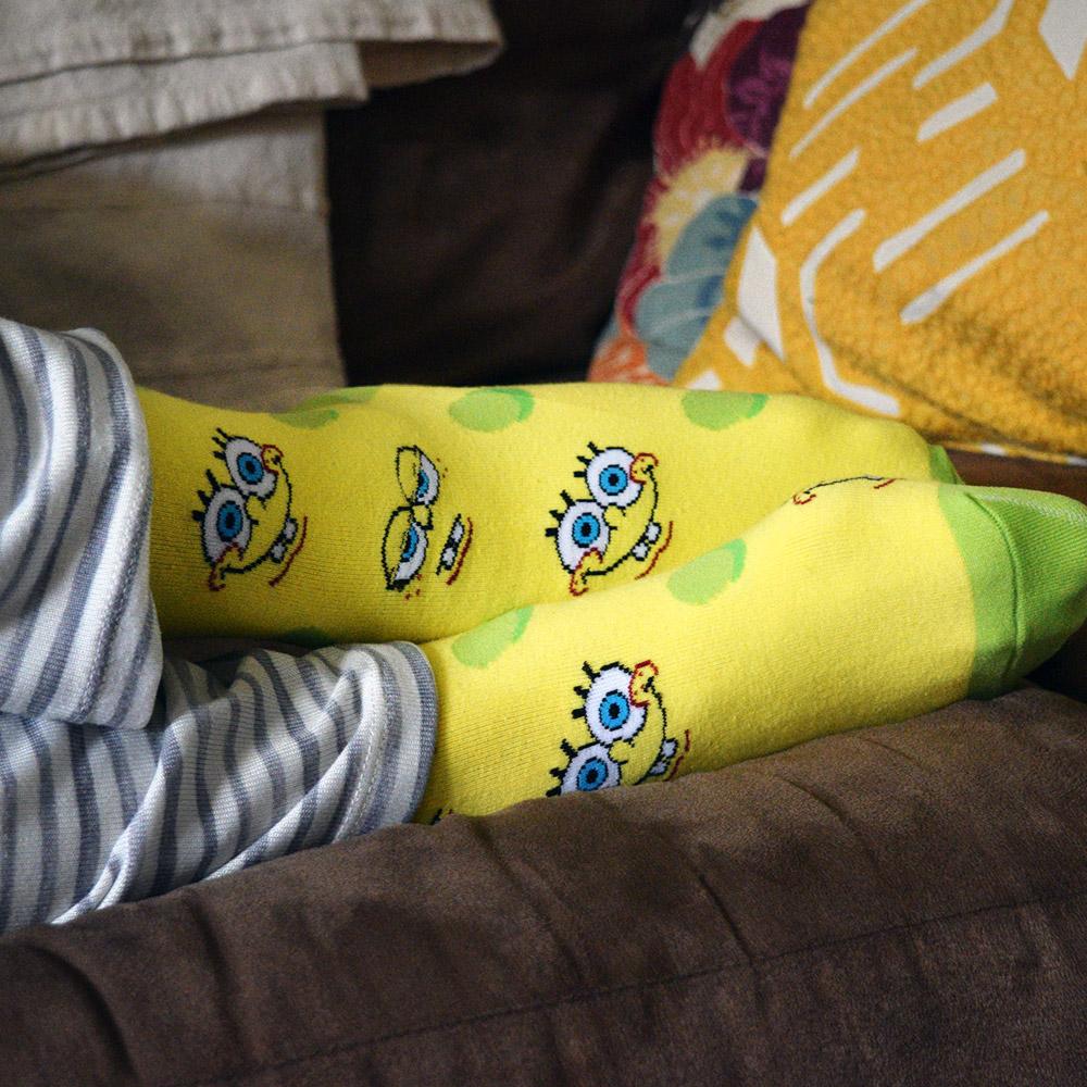 SpongeBob SquarePants Faces Adult Unisex Socks - SpongeBob SquarePants Official Shop