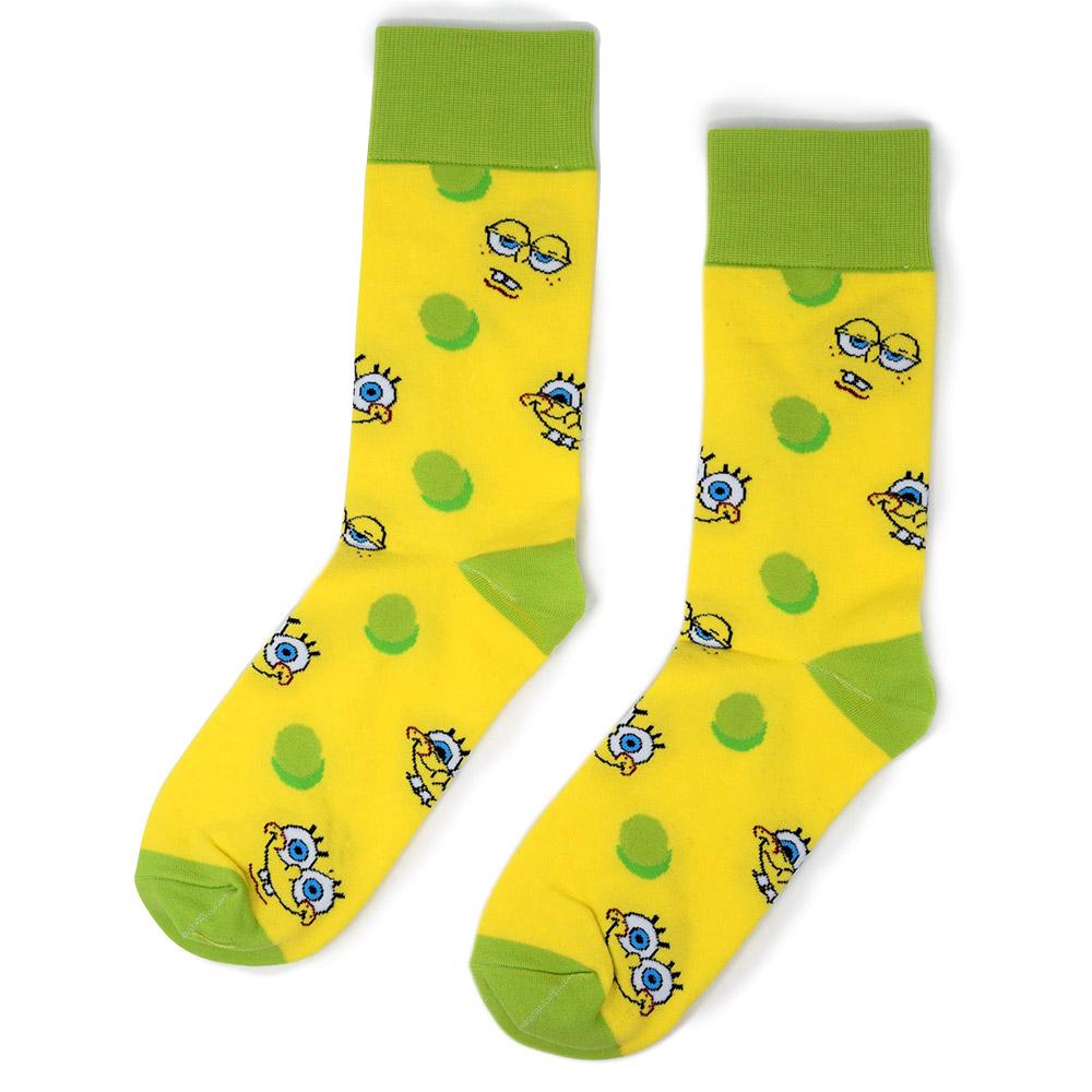 SpongeBob SquarePants Faces Adult Unisex Socks - SpongeBob SquarePants Official Shop