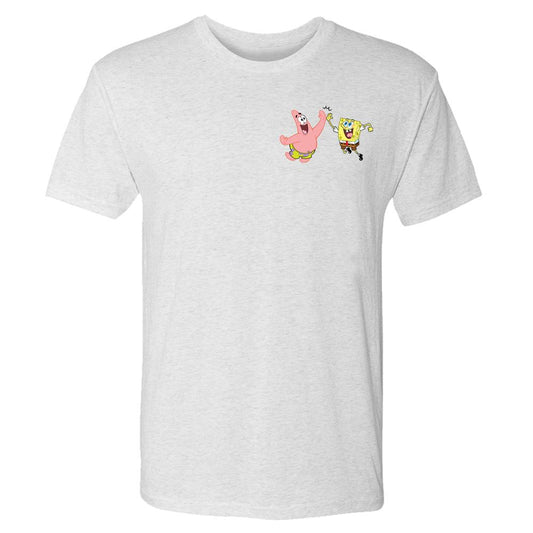 SpongeBob SquarePants Do Stuff Together Men's Tri-Blend T-Shirt - SpongeBob SquarePants Official Shop-0