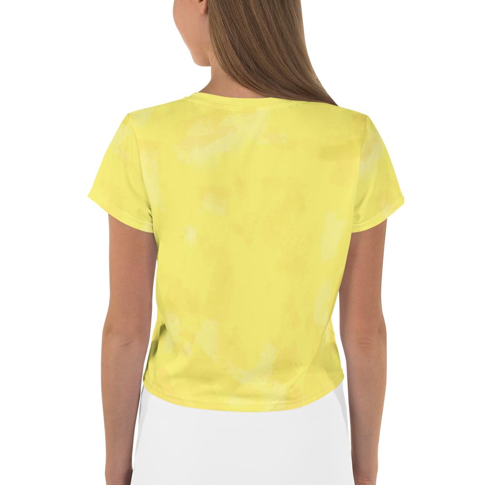 SpongeBob SquarePants Heart Eyes Women's All-Over Print Crop T-Shirt - SpongeBob SquarePants Official Shop