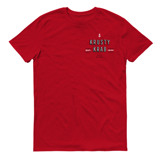 The Krusty Krab Fry Cook Adult Short Sleeve T-Shirt - SpongeBob SquarePants Official Shop