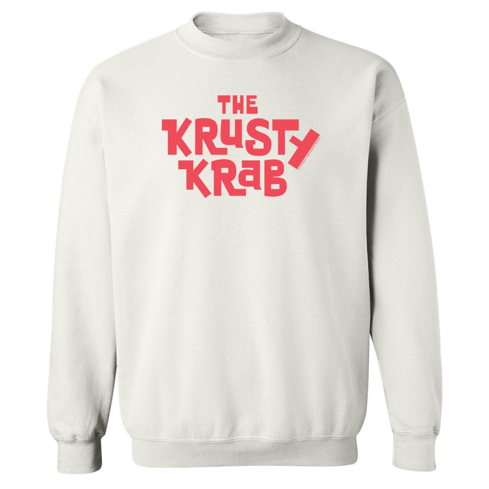 SpongeBob SquarePants The Krusty Krab Logo Fleece Crewneck Sweatshirt