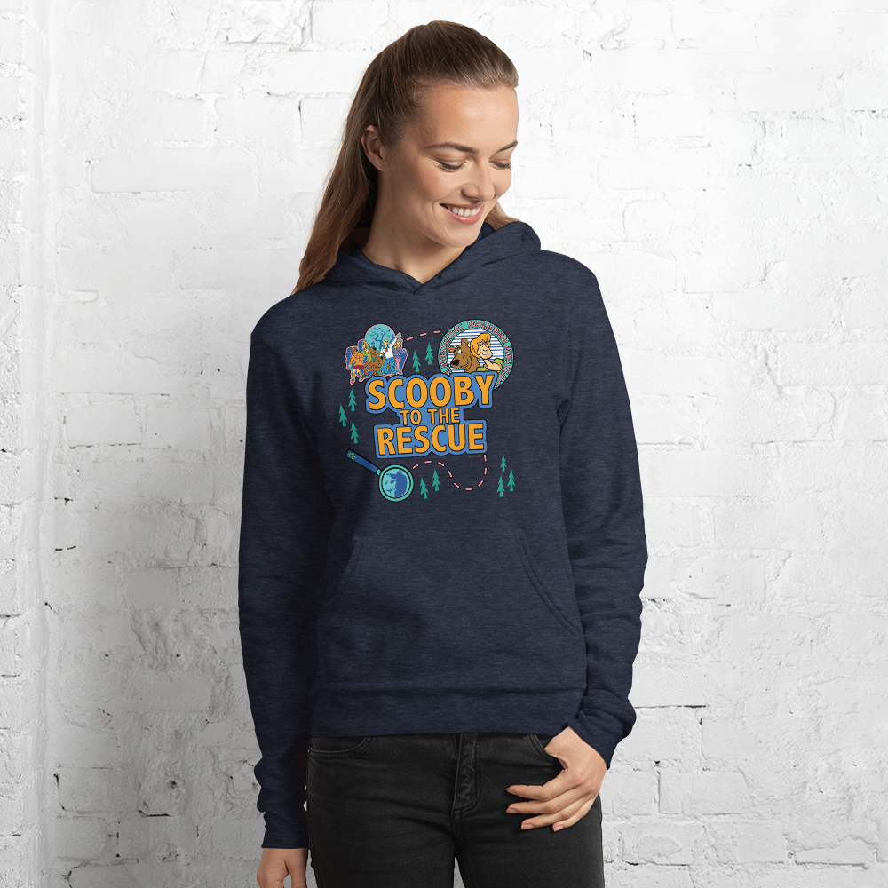 Scooby-Doo Scooby to the Rescue Adult Fleece Hooded Sweatshirt