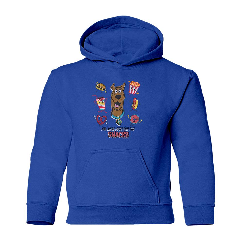 Scooby-Doo I'm Here Just For The Snacks Kids Hooded Sweatshirt