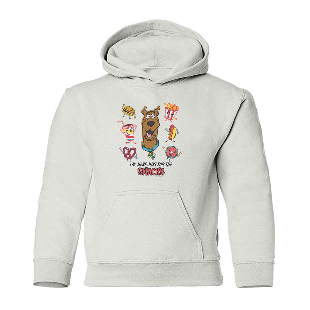 Scooby-Doo I'm Here Just For The Snacks Kids Hooded Sweatshirt