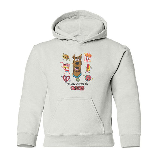 Scooby-Doo I'm Here Just For The Snacks Kids Hooded Sweatshirt-3