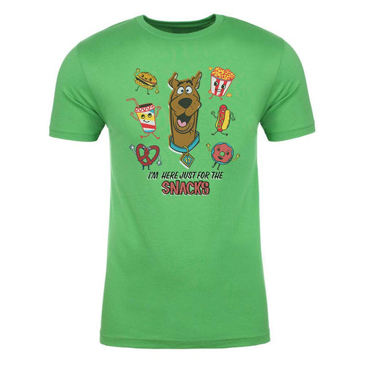 Scooby-Doo I'm Here Just For The Snacks Adult Short Sleeve T-Shirt-1