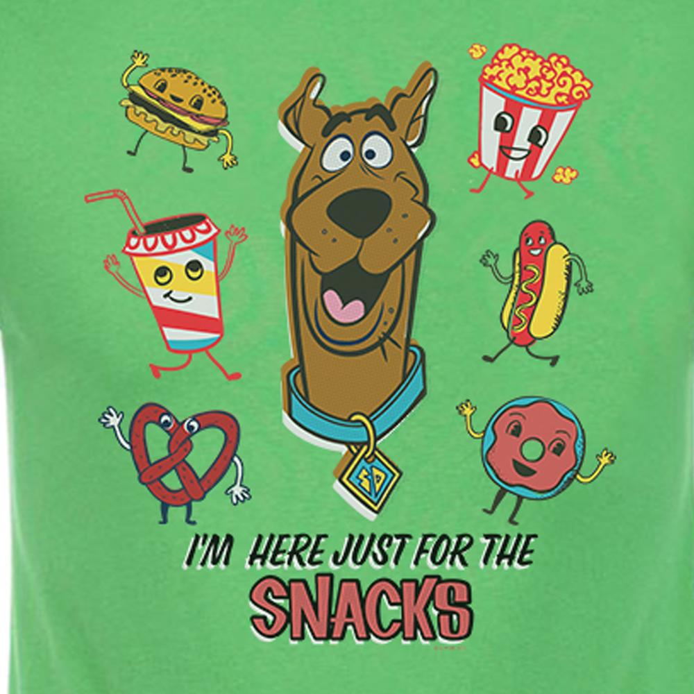 Scooby-Doo I'm Here Just For The Snacks Adult Short Sleeve T-Shirt