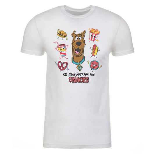 Scooby-Doo I'm Here Just For The Snacks Adult Short Sleeve T-Shirt-0