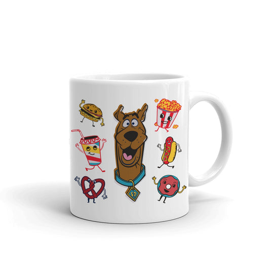 Scooby-Doo I'm Here Just For The Snacks White Mug-0