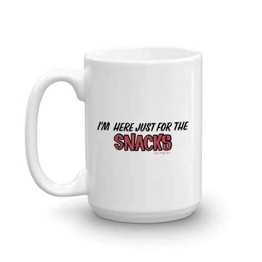 Scooby-Doo I'm Here Just For The Snacks White Mug-3