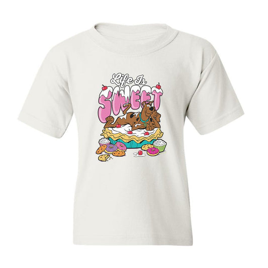 Scooby-Doo Life Is Sweet Kids Short Sleeve T-Shirt-2