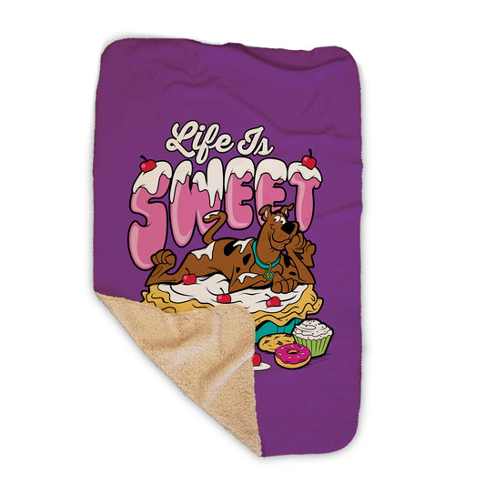 Scooby-Doo Life Is Sweet Sherpa Blanket-0