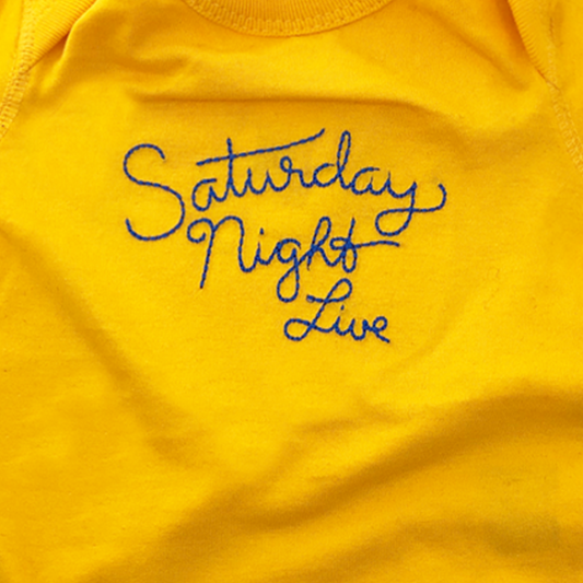 Saturday Night Live Stitched Logo Onesie-1