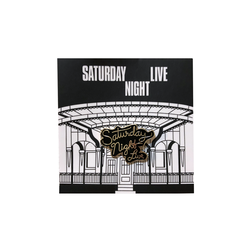 Saturday Night Live Pintrill Script Logo Pin