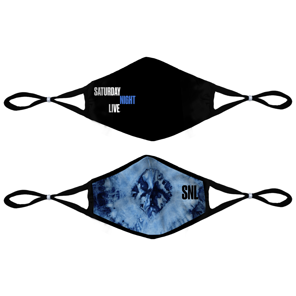 Saturday Night Live Logo/Tie Dye Face Cover 2-Pack