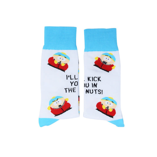 South Park Cartman Kick You in the Nuts Socks-4