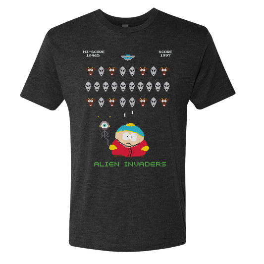 South Park Alien Invaders Men's Tri-Blend T-Shirt-0