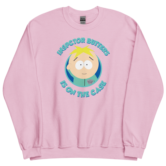 South Park Inspector Butters Is On The Case Fleece Crewneck Sweatshirt-0