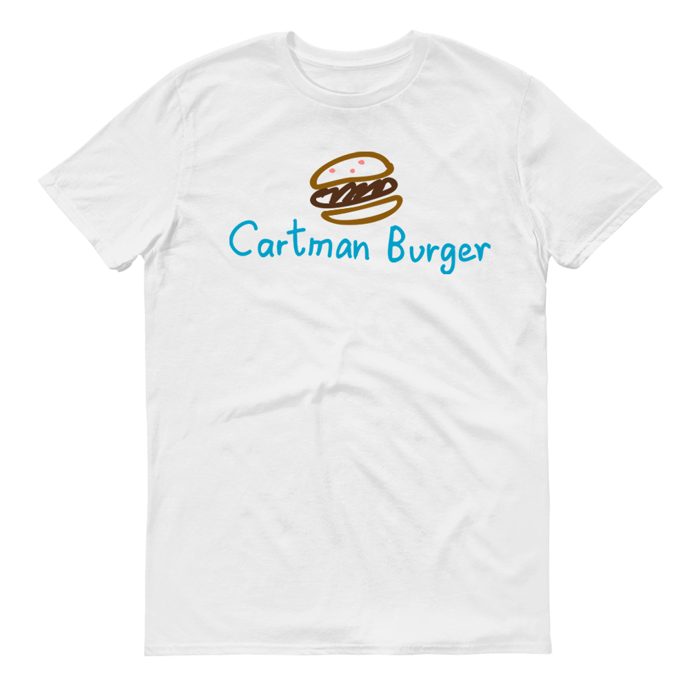 South Park Cartman Burger Adult Short Sleeve T-Shirt