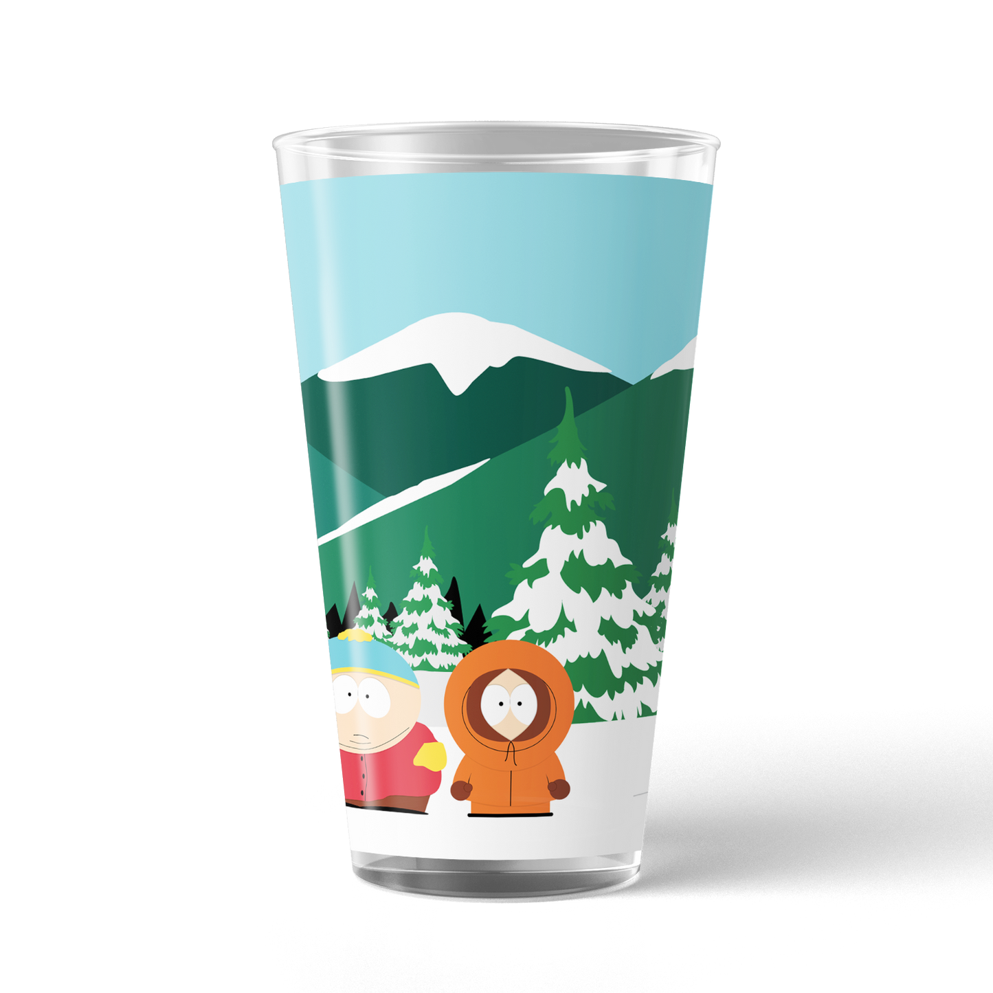 South Park Bus Stop 17 oz Pint Glass