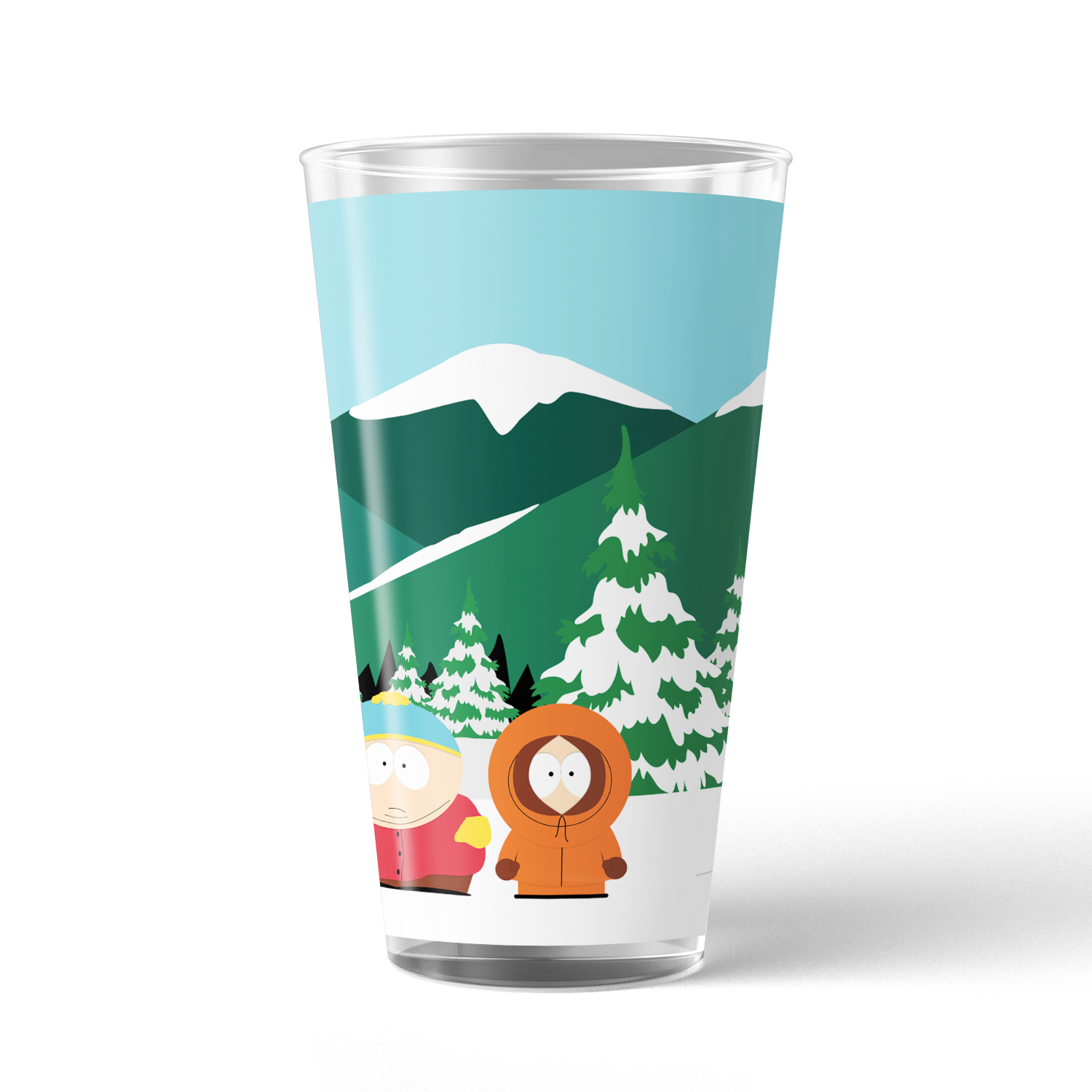 South Park Bus Stop 17 oz Pint Glass