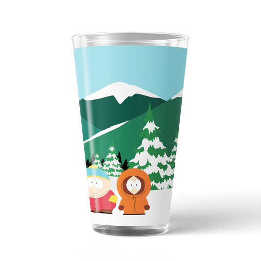 South Park Bus Stop 17 oz Pint Glass-1