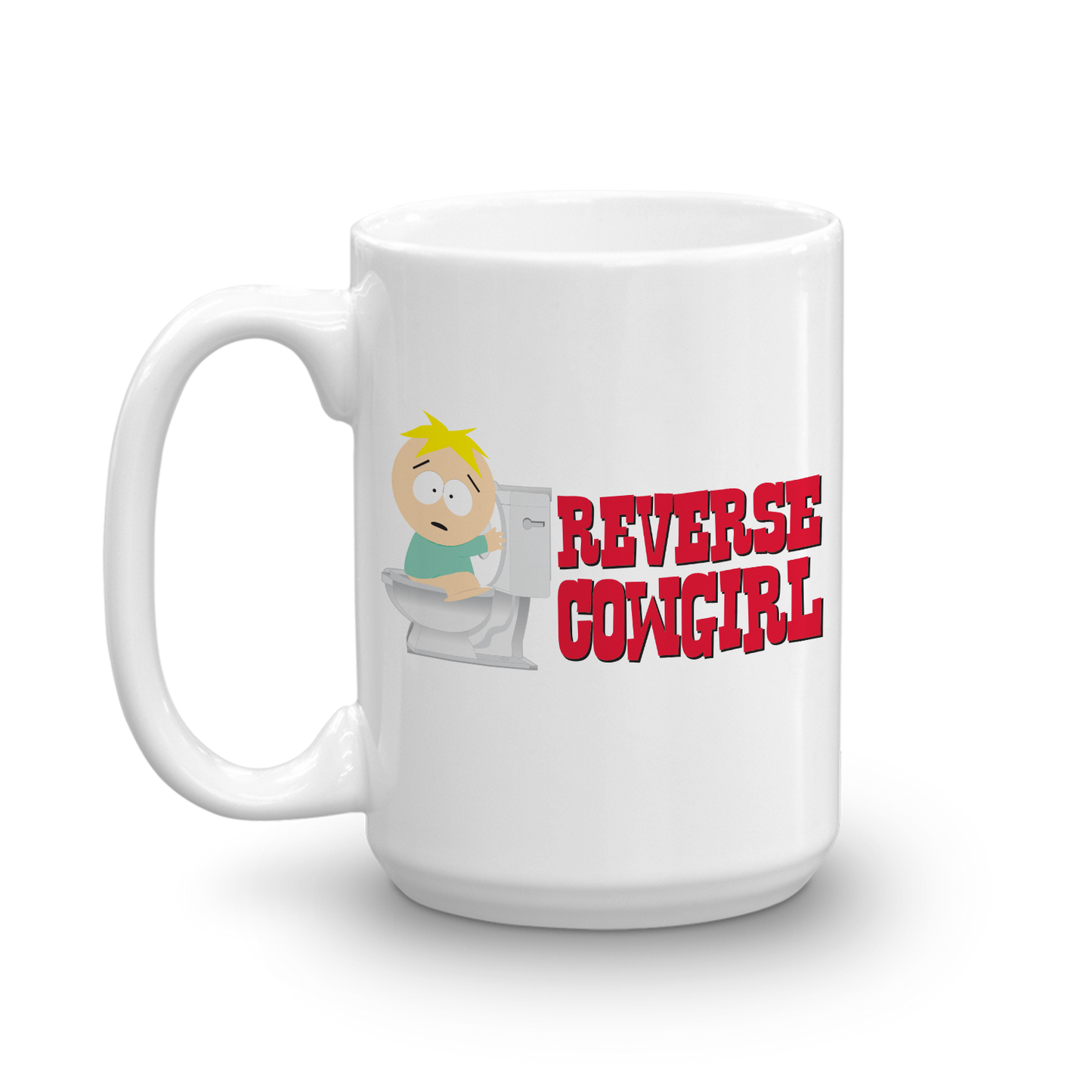 South Park Butters Reverse Cowgirl White Mug