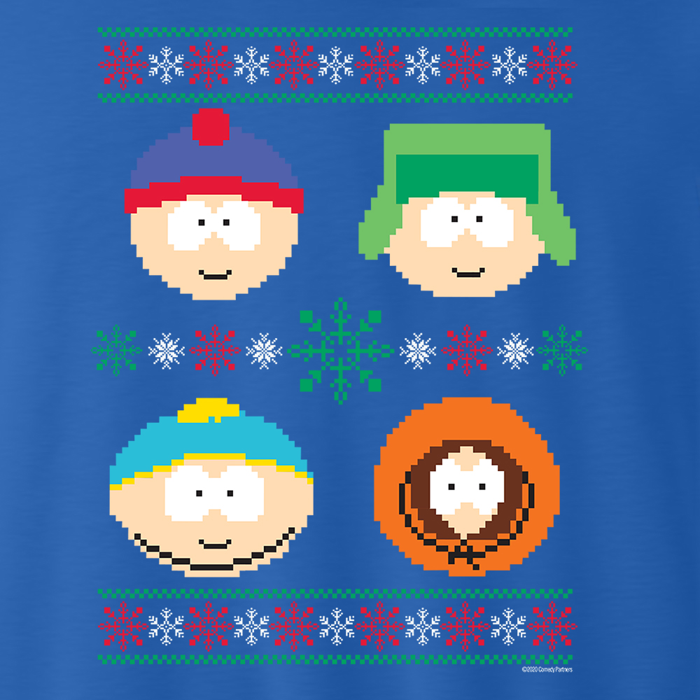 South Park Character Holiday Fleece Crewneck Sweatshirt