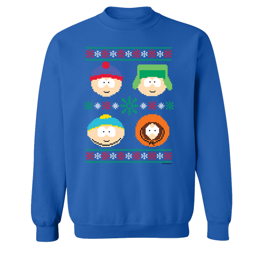 South Park Character Holiday Fleece Crewneck Sweatshirt