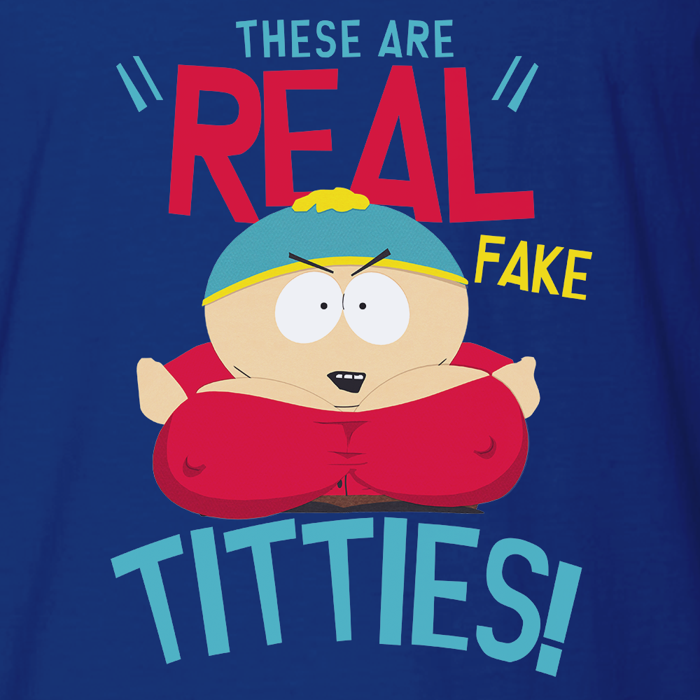 South Park Cartman Real Fake Short Sleeve T-Shirt