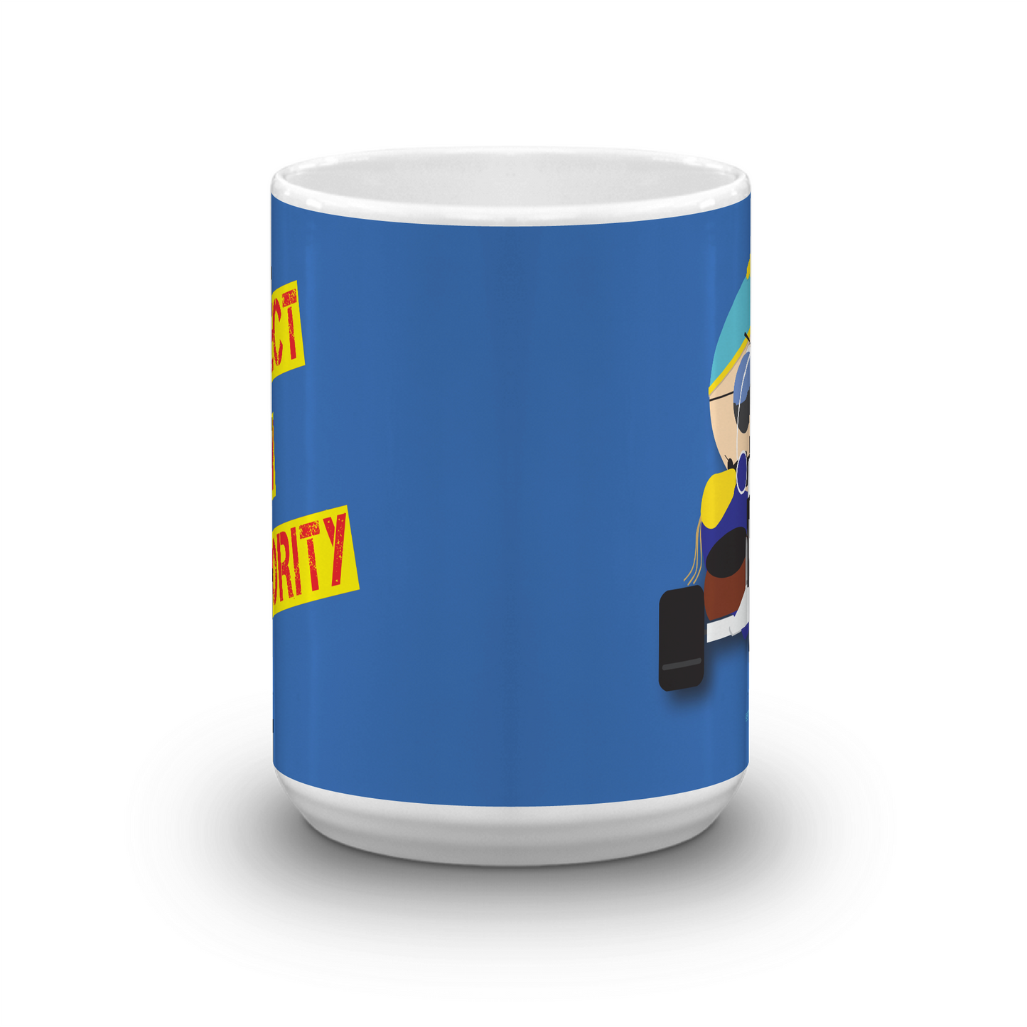 South Park Cartman Respect My Authority White Mug