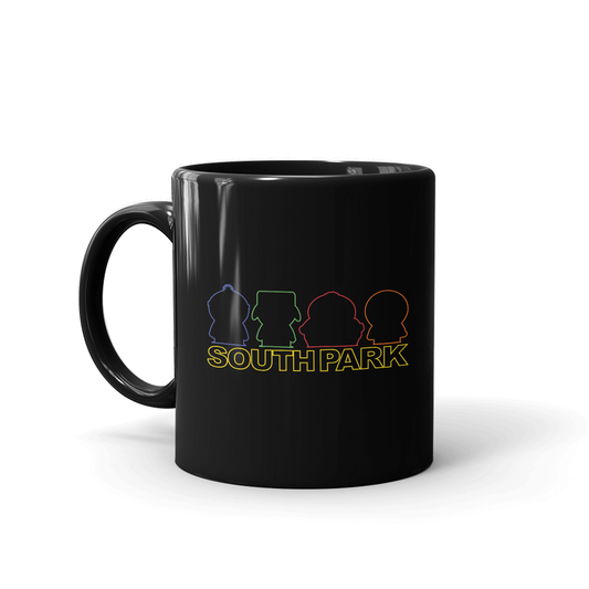 South Park Character Silhouettes Black Mug-0