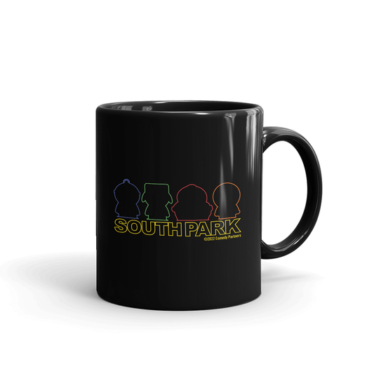 South Park Character Silhouettes Black Mug-1