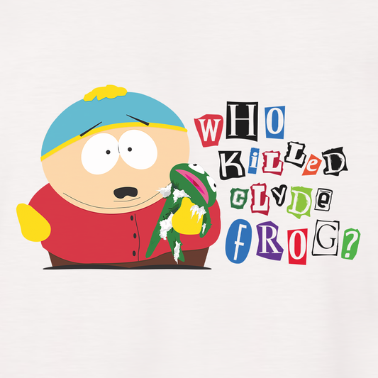 South Park Cartman Who Killed Clyde Frog Adult Short Sleeve T-Shirt-1