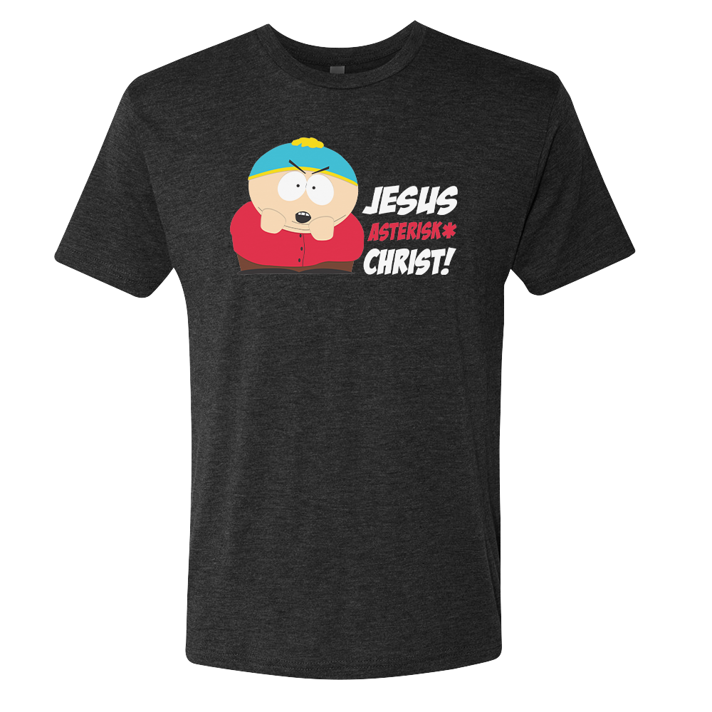 South Park Cartman Jesus Christ Men's Tri-Blend T-Shirt