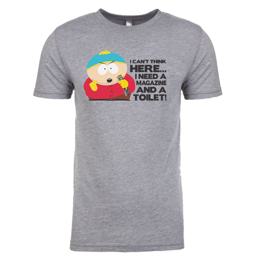 South Park Cartman Magazine and a Toilet Tri-Blend T-Shirt-0