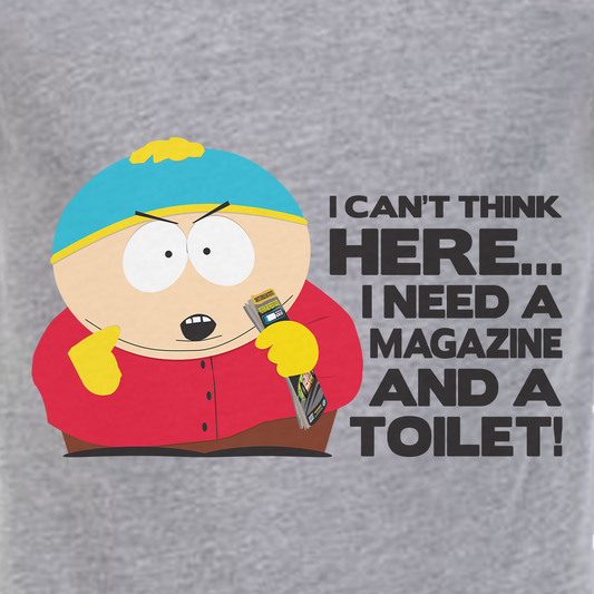 South Park Cartman Magazine and a Toilet Tri-Blend T-Shirt-1