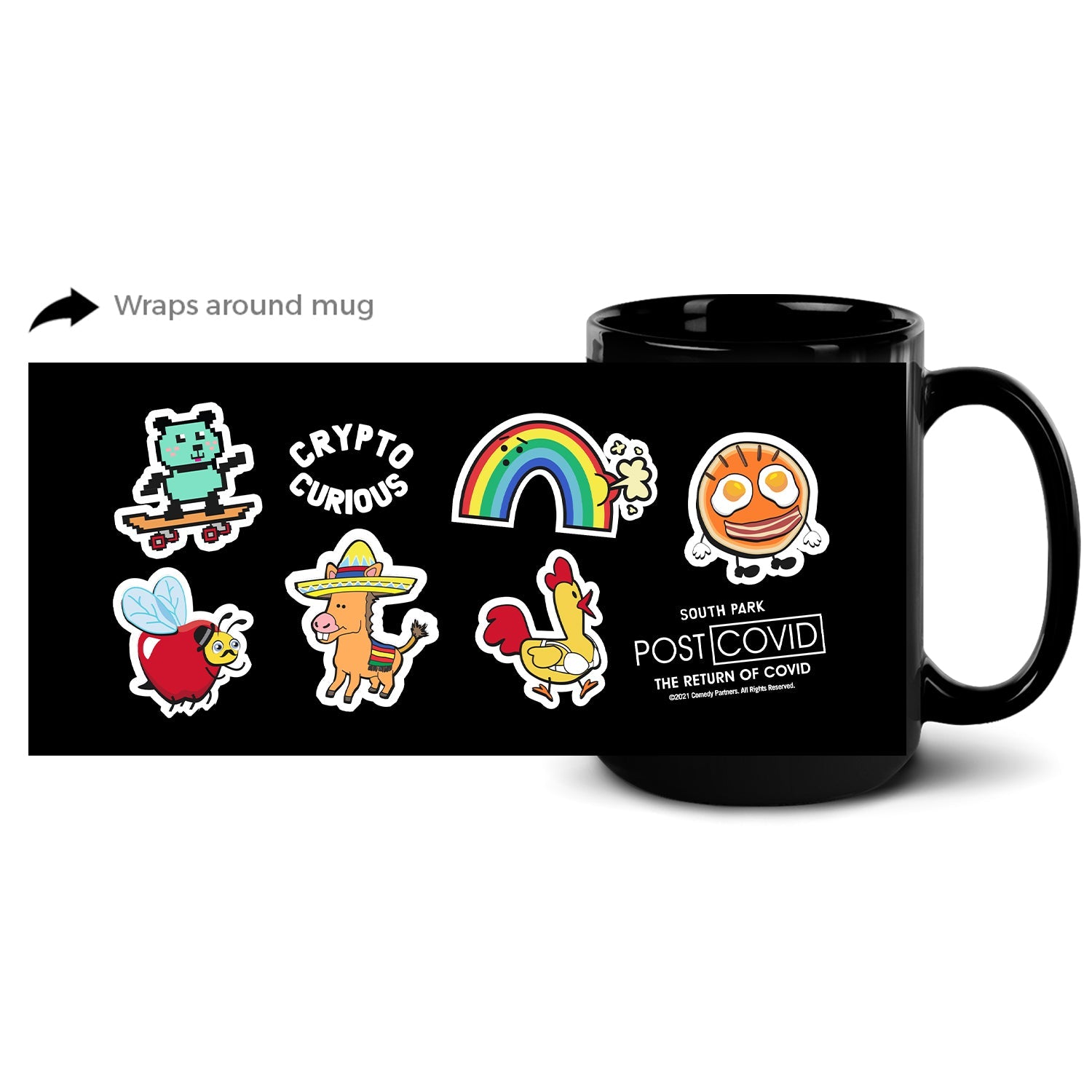 South Park Crypto Curious Black Mug