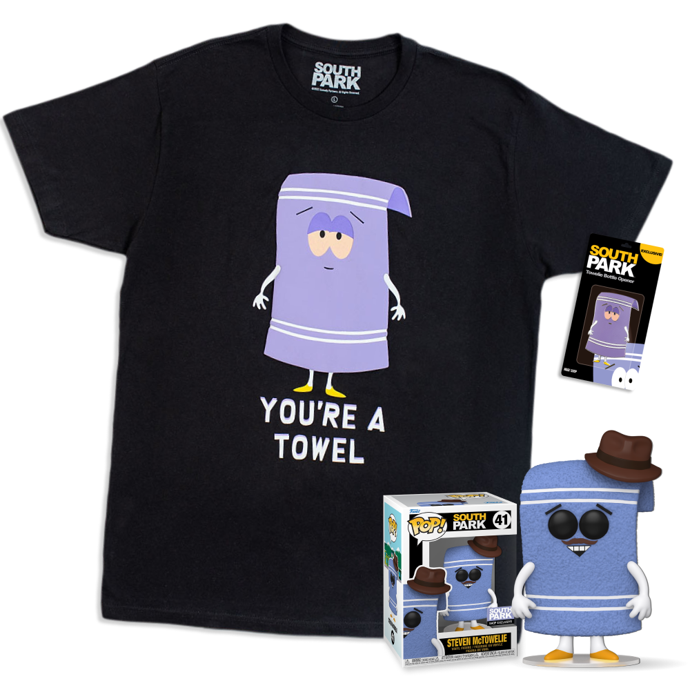 South Park Exclusive Towelie Funko Pop! Figure Bundle Featuring Steven McTowelie