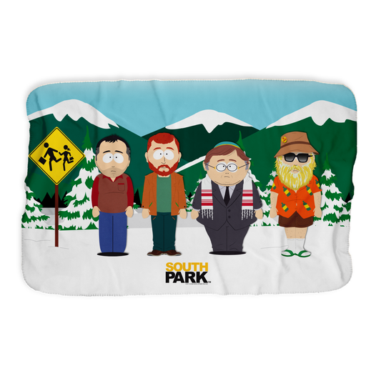 South Park Future Bus Stop Sherpa Blanket-0