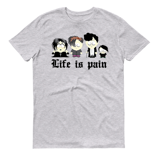 South Park Goth Kids Adult Short Sleeve T-Shirt - Grey-0