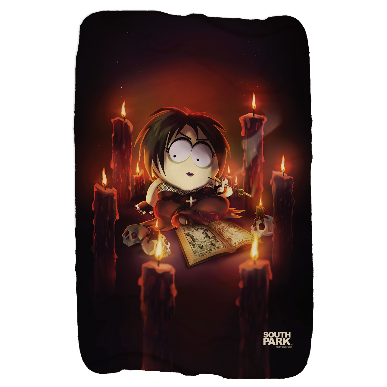 South Park Goth Henrietta Sherpa Blanket