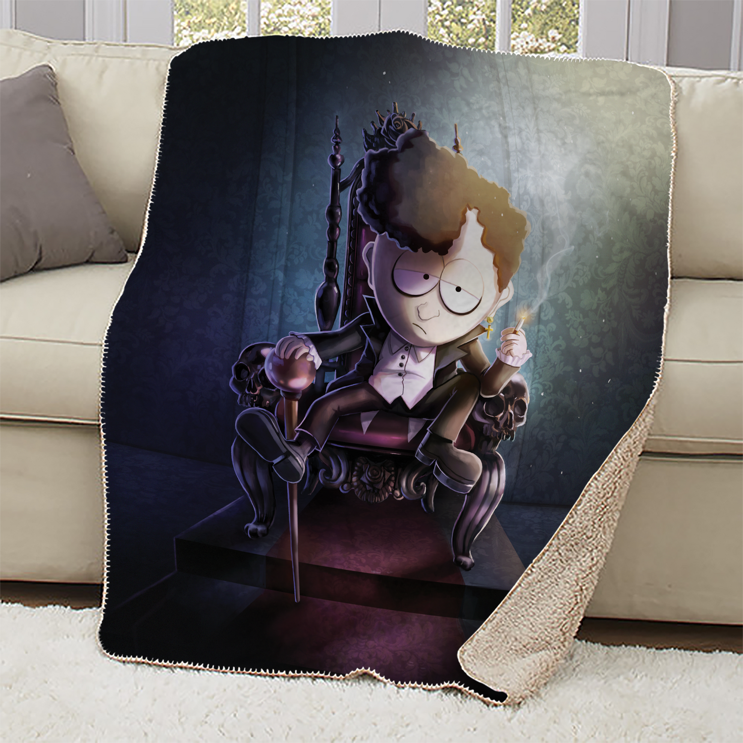 South Park Goth Michael Sherpa Blanket